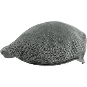 image:imageThe Hat Depot Light Weight Classic Mesh Newsboy Ivy Gatsby Cabbie Golf Hat CapDark Grey