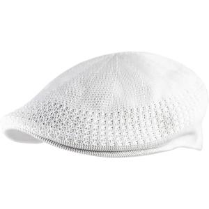 image:imageThe Hat Depot Light Weight Classic Mesh Newsboy Ivy Gatsby Cabbie Golf Hat CapWhite