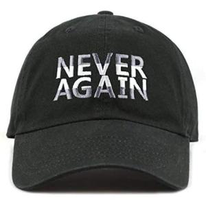 image:imageThe Hat Depot Never Again Gun Control March Embroidered Washed Cotton Low Profile Baseball Cap Hat Never AgainBlack2