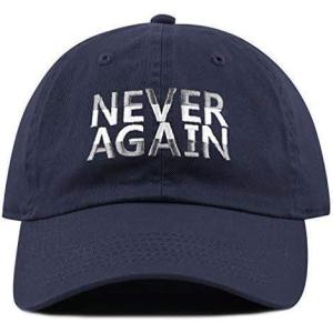 image:imageThe Hat Depot Never Again Gun Control March Embroidered Washed Cotton Low Profile Baseball Cap Hat Never AgainNavy
