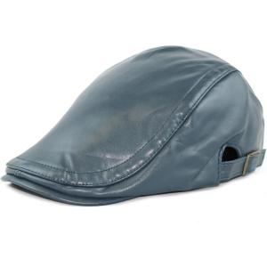 image:imageThe Hat Depot Soft Faux Leather Flat Ivy Gatsby Newsboy Driving Hat CapNavy