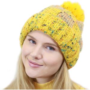 image:imageThe Hat Depot Thick Womens Square Sherpa Lining Beanie Winter HatMustard