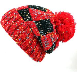 image:imageThe Hat Depot Thick Womens Square Sherpa Lining Beanie Winter HatRed