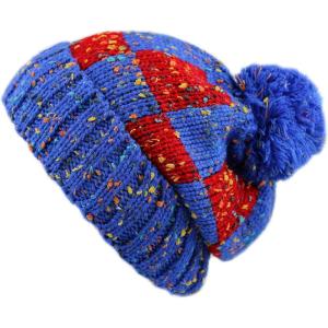 image:imageThe Hat Depot Thick Womens Square Sherpa Lining Beanie Winter HatRoyal