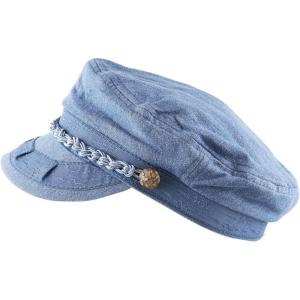 image:imageThe Hat Depot Unisex Cotton Yachting Style Sailing Greek Fisherman Cap hatBlue