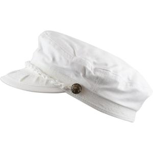 image:imageThe Hat Depot Unisex Cotton Yachting Style Sailing Greek Fisherman Cap hatWhite
