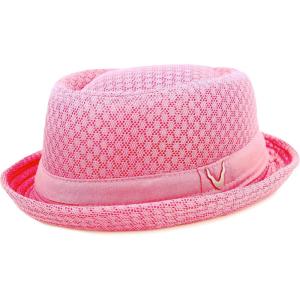 image:imageThe Hat Depot Unisex Light Weight Classic Soft Cool Mesh Pork Pie hatLight Pink
