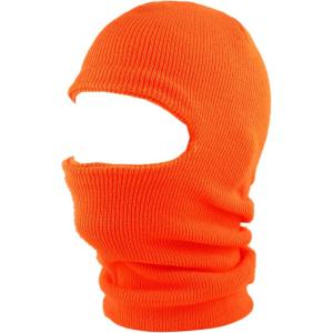 image:imageThe Hat Depot Unisex Thick and Long Face Ski Mask Made in USA2 Made in Usa  Neon Orange