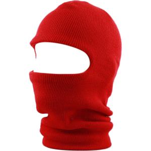 image:imageThe Hat Depot Unisex Thick and Long Face Ski Mask Made in USA2 Made in Usa  Red