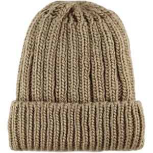 image:imageThe Hat Depot Winter Big Slouchy Chunky Thick Stretch Knit Beanie Fleece Lined Beanie Without Pom Hat1 Straight Khaki