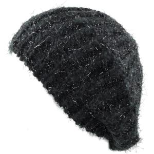 image:imageThe Hat Depot Winter Multi Colors Knit Beret All Kinds of Tam Hats3 Style 32  Black