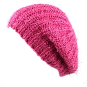 image:imageThe Hat Depot Winter Multi Colors Knit Beret All Kinds of Tam Hats3 Style 32  Pink