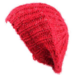 image:imageThe Hat Depot Winter Multi Colors Knit Beret All Kinds of Tam Hats3 Style 32  Red