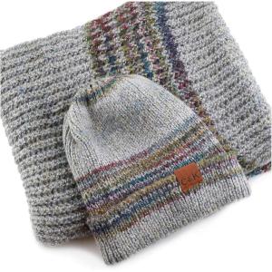 image:imageThe Hat Depot Winter Warm Knit Infinity Loop Scarf And Cuff Beanie Hat Bundle SetGrey