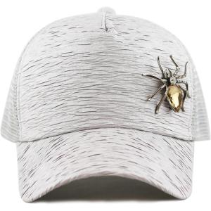 image:imageThe Hat Depot Women Cap Sequins Glitter Ornament Mesh Trucker Snap Back HatSpidergrey