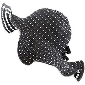 image:imageThe Hat Depot Womens Floppy Decorated Flower Sun Light Weight HatBlack