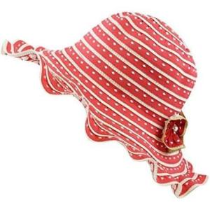 image:imageThe Hat Depot Womens Floppy Decorated Flower Sun Light Weight HatRed