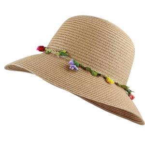 image:imageThe Hat Depot Womens Floppy Summer Sun Beach Wide Brim Straw HatFh11