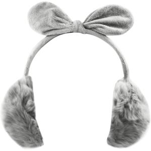 image:imageThe Hat Depot Womens Warmers Faux Fur Fleece Bunny Winter Ear MuffsGrey