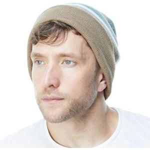 image:imageWinter Knit Beanie Hat with Pom Pom  Warm Cuffed Slouch Ski Cap for Men amp Women1khaki and Grey With Pom