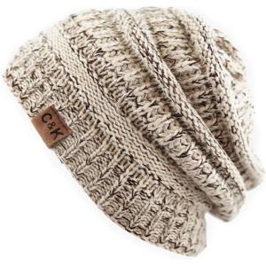 image:imageWinter Knit Ribbed Beanie Hat  Warm Soft Stretch Cable Knit Ribbed Cap for Men amp Women2 Th12  BeigeCoffee