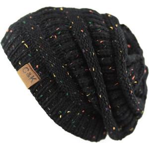 image:imageWinter Knit Ribbed Beanie Hat  Warm Soft Stretch Cable Knit Ribbed Cap for Men amp Women3 Th13  Black