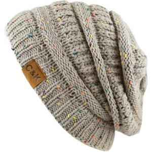 image:imageWinter Knit Ribbed Beanie Hat  Warm Soft Stretch Cable Knit Ribbed Cap for Men amp Women3 Th13  Khaki