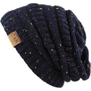 image:imageWinter Knit Ribbed Beanie Hat  Warm Soft Stretch Cable Knit Ribbed Cap for Men amp Women3 Th13  Navy