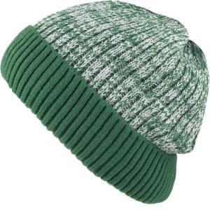 image:imageWinter Women Men Knitted Beanie Hat Warm and Thick Fleece Lined Winter Skull HatDark Green