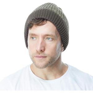 image:imageWinter Women Men Knitted Beanie Hat Warm and Thick Fleece Lined Winter Skull HatOlive