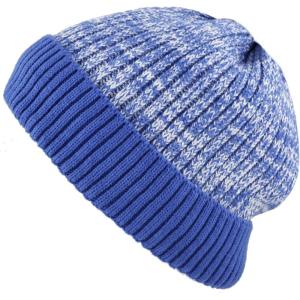 image:imageWinter Women Men Knitted Beanie Hat Warm and Thick Fleece Lined Winter Skull HatRoyal