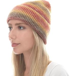 image:imageWomen Beanie for Tie Dye amp Leopard amp Ponytail Cuffed Knit Viscose Acrylic Unisex Slouch Style Winter Hat1 Tie Dye 1  Color 1