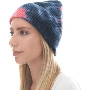 image:imageWomen Beanie for Tie Dye amp Leopard amp Ponytail Cuffed Knit Viscose Acrylic Unisex Slouch Style Winter Hat3 Tie Dye 3  Color 02