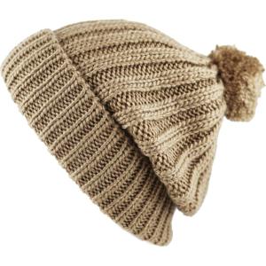 image:imageWomen and Men Beanie Daily Winter Oversized Thick Stretchy Knitted Pom Pom Beanie Fleece Lined Beanie Hat2 Straight Khaki