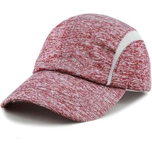 image:imageWomens Lightweight Mesh Running Cap  Breathable Polyester Outdoor Baseball Hat Adjustable Low Profile Summer CapBurgundy