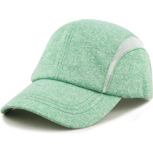 image:imageWomens Lightweight Mesh Running Cap  Breathable Polyester Outdoor Baseball Hat Adjustable Low Profile Summer CapGreen