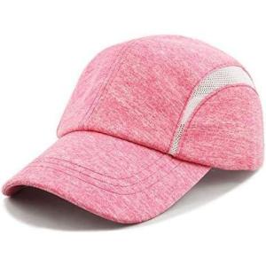 image:imageWomens Lightweight Mesh Running Cap  Breathable Polyester Outdoor Baseball Hat Adjustable Low Profile Summer CapRed