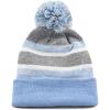 image:imageThe Hat Depot Toddler Kids Hat Warm Pompom Stretchy Knit Beanie Cap Hat Sky Blue 812yrs