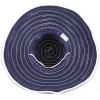 image:imageThe Hat Depot Womens Large Wide Brim Floppy Decorated Band Beach Sun Visor HatNavy