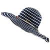 image:imageThe Hat Depot Womens Large Wide Brim Floppy Decorated Band Beach Sun Visor HatNavy