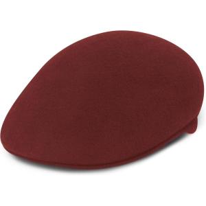 image:imageBlack Horn Newsboy Premium Crushable Soft Wool Felt Fall Winter Ascot Ivy Style HatBurgundy XXL
