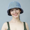 image:imageThe Hat Depot 100 Cotton Long Brim and Deeper Beanie amp Tennis Packable Summer Fashion Bucket Hat LXL 2 Tennis  Light Denim