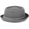 image:imageThe Hat Depot Unisex Light Weight Classic Soft Cool Mesh Pork Pie hatGrey