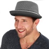 image:imageThe Hat Depot Unisex Light Weight Classic Soft Cool Mesh Pork Pie hatGrey