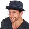 image:imageThe Hat Depot Unisex Light Weight Classic Soft Cool Mesh Pork Pie hatNavy