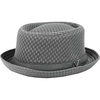 image:imageThe Hat Depot Unisex Light Weight Classic Soft Cool Mesh Pork Pie hatGrey