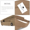 image:imageThe Hat Depot Kids 100 Cotton Sport QuickAdjust Strap Closure Sun Protect Golf Visor Cap Khaki