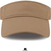 image:imageThe Hat Depot Kids 100 Cotton Sport QuickAdjust Strap Closure Sun Protect Golf Visor Cap Khaki