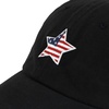 image:imageUSA Flag amp Embroidery Premium 100 Cotton Low Profile Adjustable Baseball Dad CapStar  Black