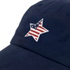image:imageUSA Flag amp Embroidery Premium 100 Cotton Low Profile Adjustable Baseball Dad CapStar  Navy